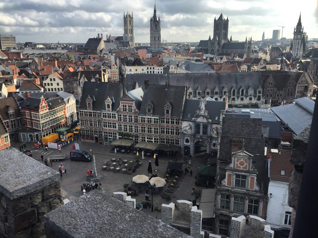 Gent viewed from the castle