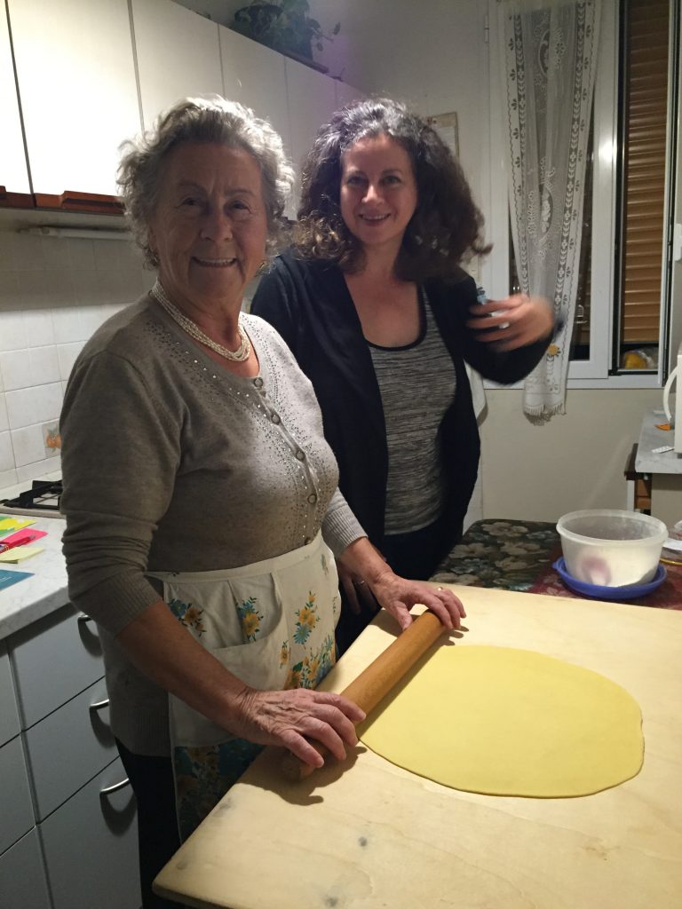 Rina making pasta